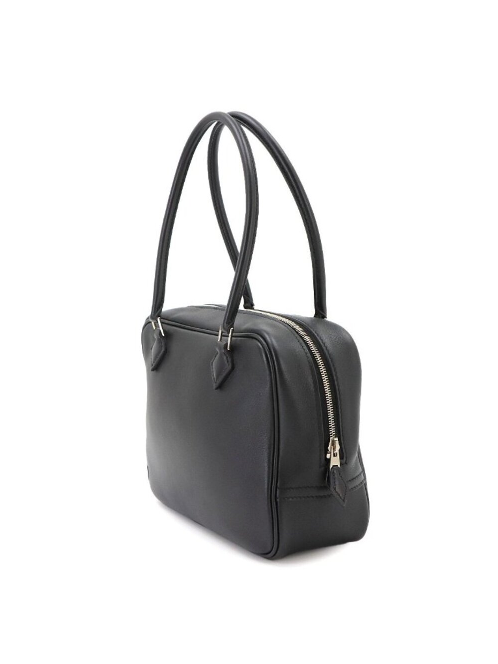 Hermes Mini Plume 20 Hand Bag Swift Black Silver 20 - Picture 4 of 10